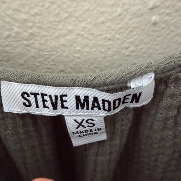 BB Dakota by Steve Madden Ella Flutter Strap Cotton Maxi Dress, XS, sage - Picture 3 of 7